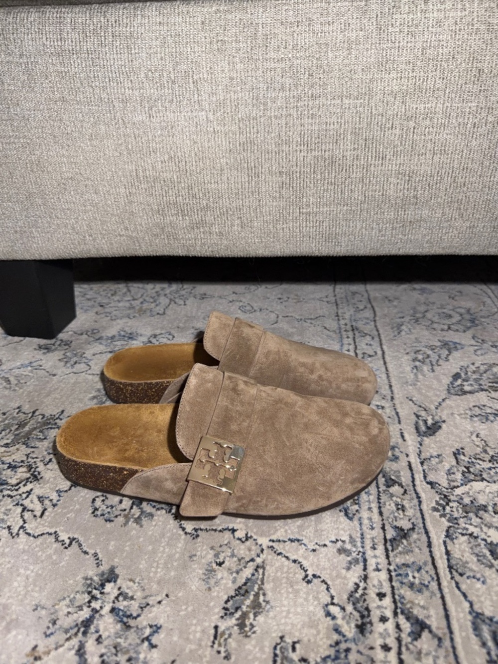 Tory Burch Mellow Mule in River Rock - Picture 2 of 7